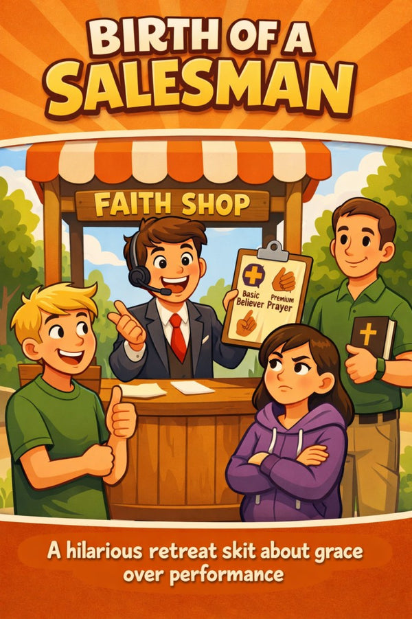 Birth of a Salesman — church skit script cover image