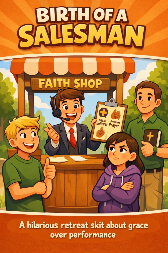 Birth of a Salesman — church skit script cover image