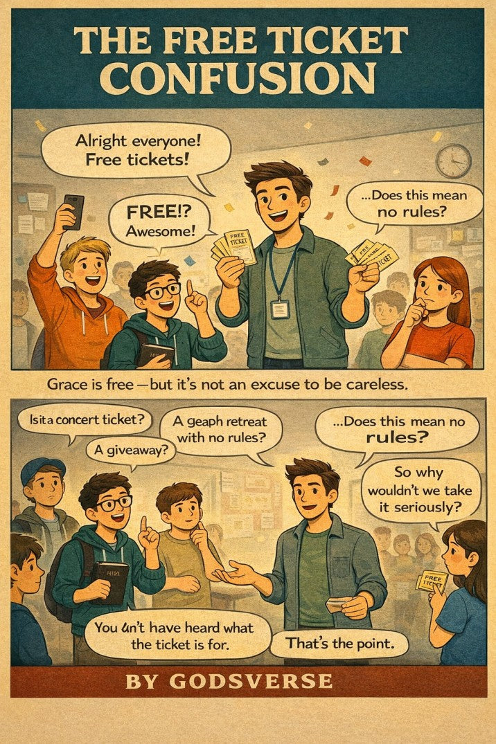 The Free Ticket Confusion — youth group skit cover image