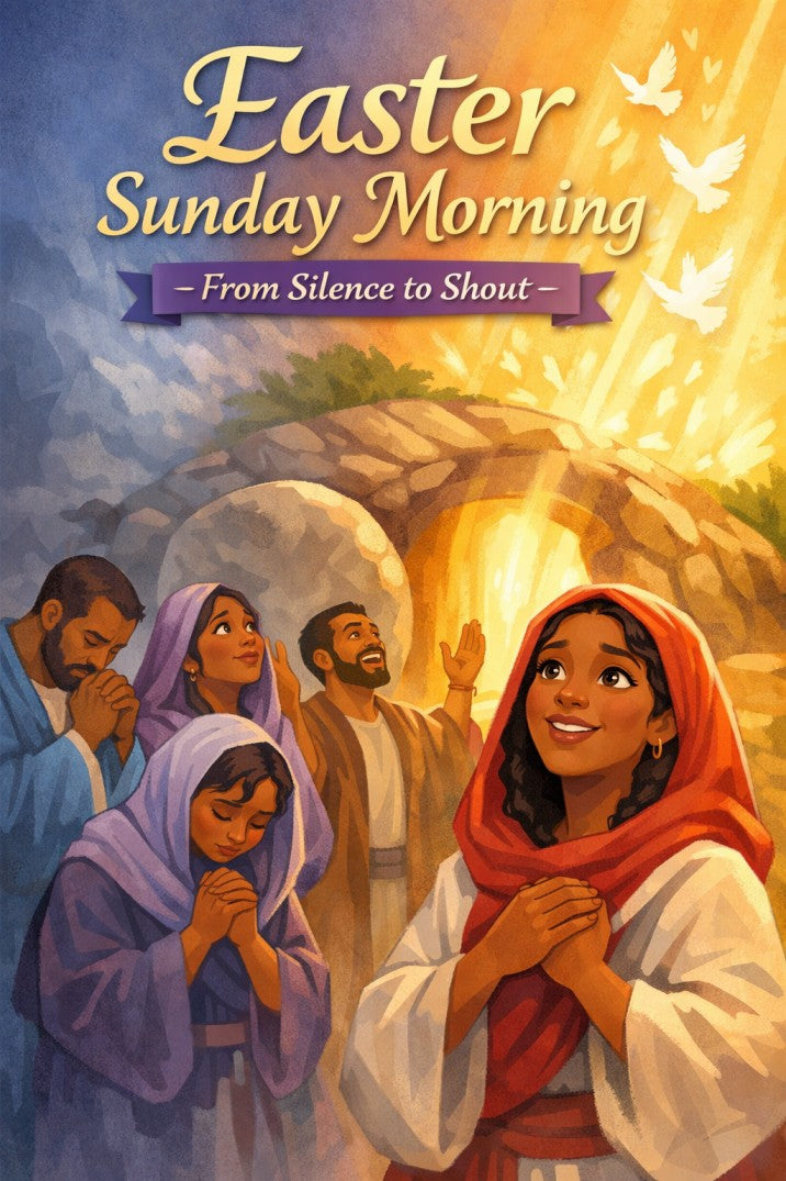 Easter Sunday Morning: From Silence to Shout — Easter church skit cover image