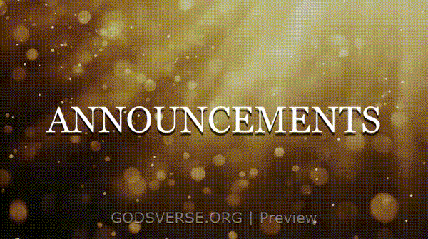 Announcements motion background golden hour glow