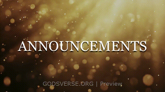 Announcements motion background golden hour glow