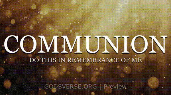 Communion motion background golden hour glow