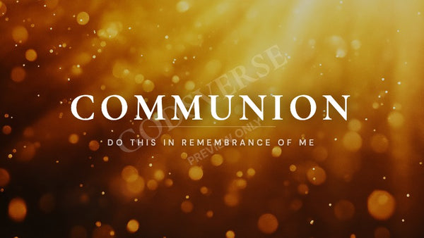 Communion worship background golden hour glow