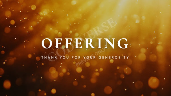 Offering worship background golden hour glow