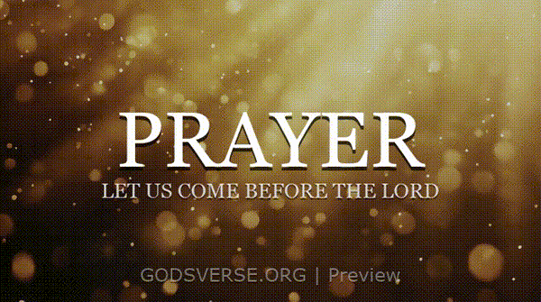 Prayer motion background golden hour glow