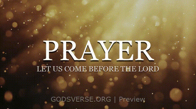 Prayer motion background golden hour glow