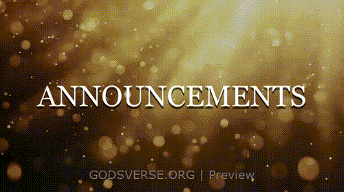 Announcements motion background golden hour glow
