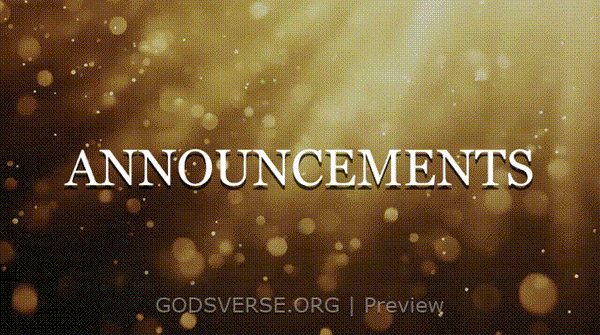 Announcements motion background golden hour glow