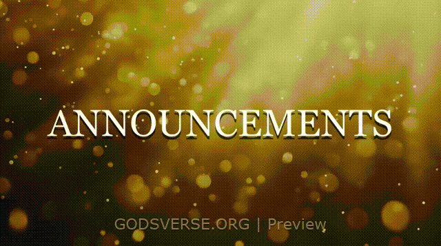 Announcements motion background golden hour glow