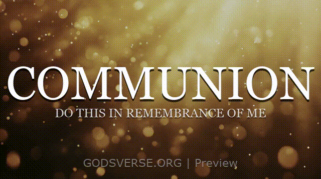 Communion motion background golden hour glow