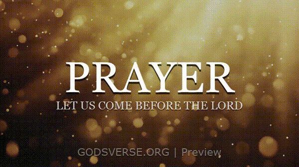 Prayer motion background golden hour glow