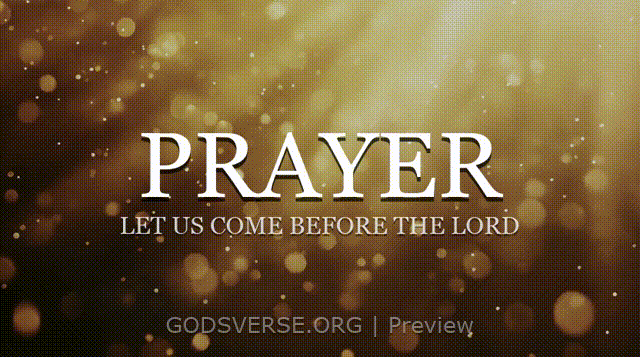 Prayer motion background golden hour glow