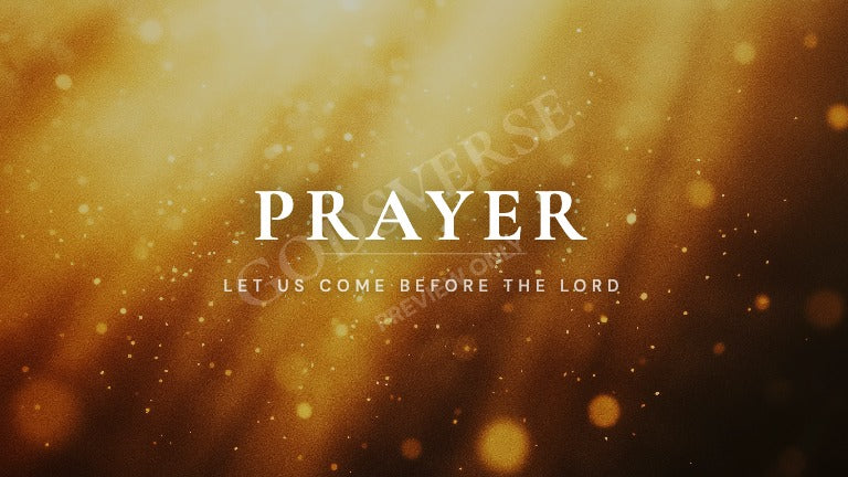 Prayer worship background golden hour glow