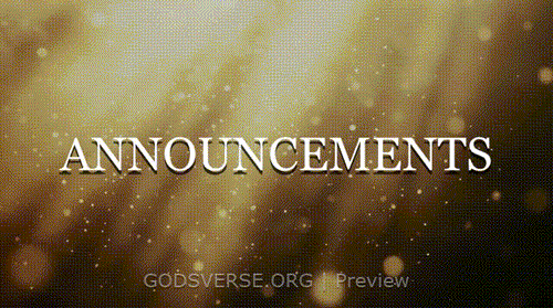 Announcements motion background golden hour glow