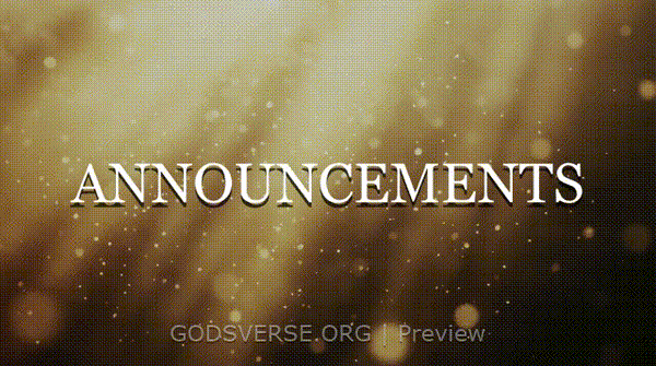 Announcements motion background golden hour glow