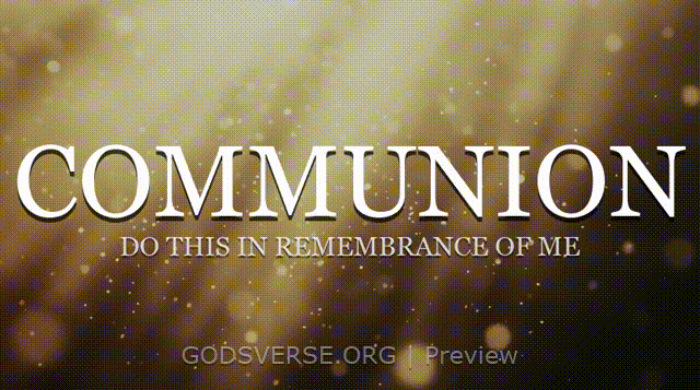 Communion motion background golden hour glow