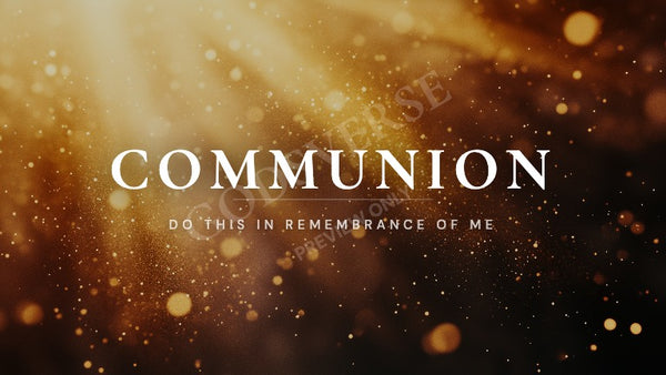 Communion worship background golden hour glow