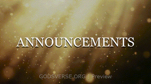 Announcements motion background golden hour glow