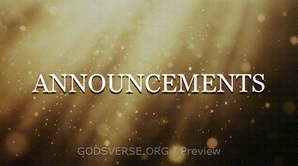 Announcements motion background golden hour glow