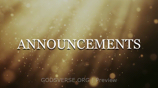Announcements motion background golden hour glow
