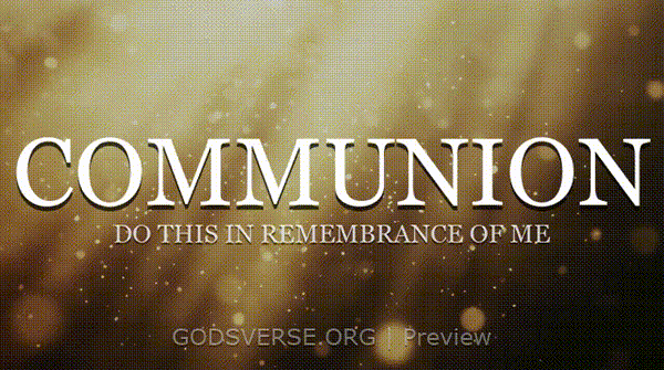 Communion motion background golden hour glow