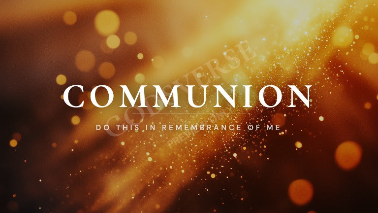 Communion worship background golden hour glow