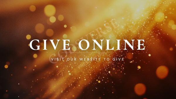 Give Online worship background golden hour glow