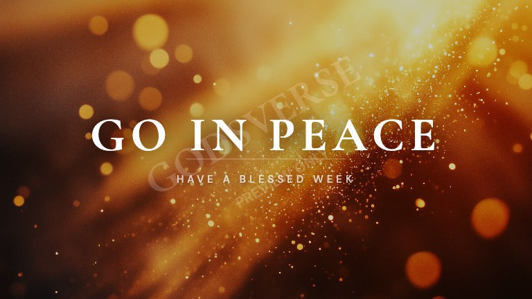 Go In Peace worship background golden hour glow