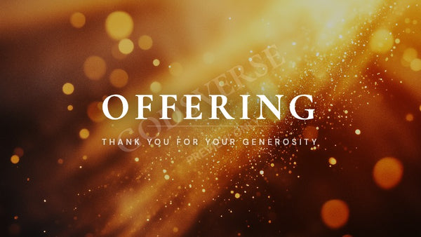 Offering worship background golden hour glow