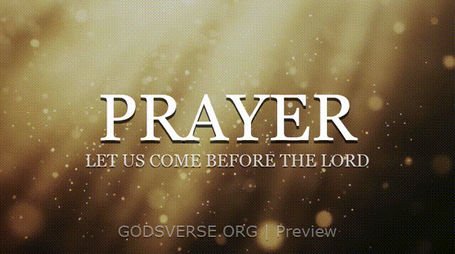 Prayer motion background golden hour glow