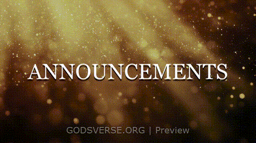Announcements motion background golden hour glow