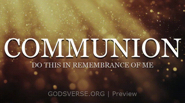 Communion motion background golden hour glow