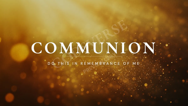 Communion worship background golden hour glow