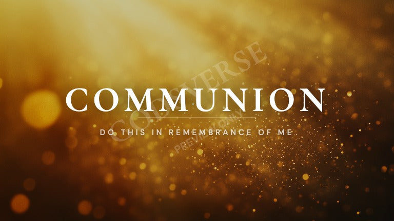 Communion worship background golden hour glow
