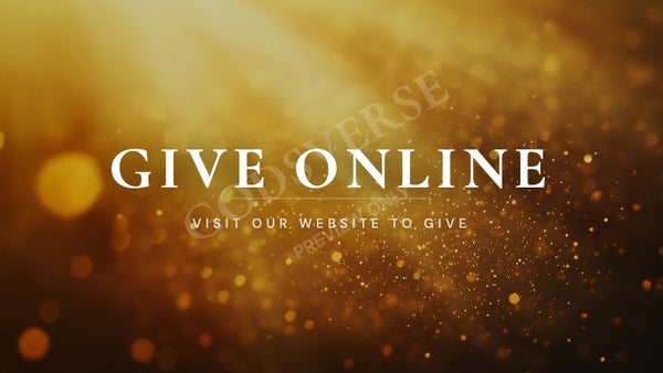 Give Online worship background golden hour glow