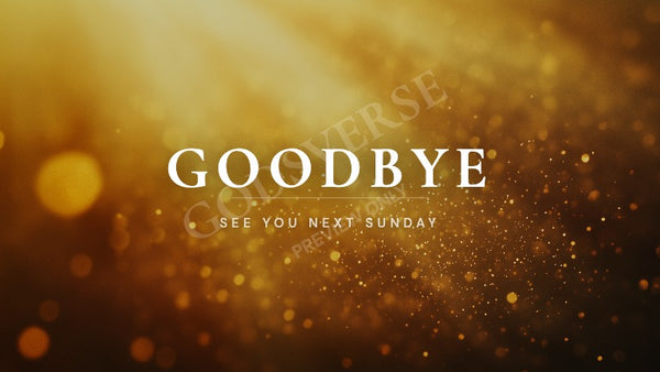 Goodbye worship background golden hour glow