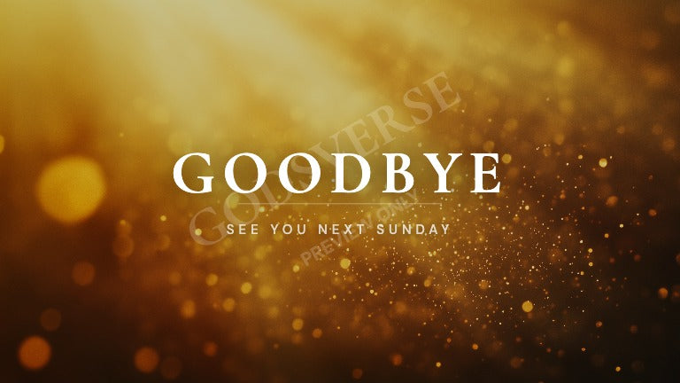 Goodbye worship background golden hour glow