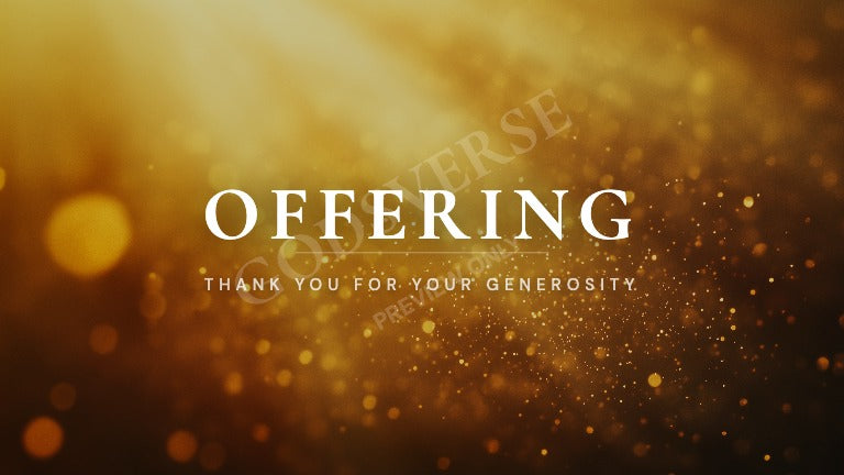 Offering worship background golden hour glow