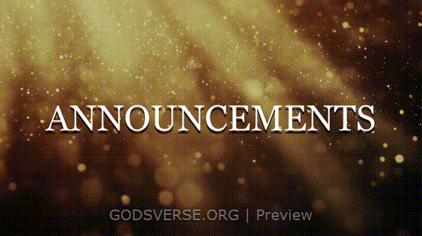 Announcements motion background golden hour glow
