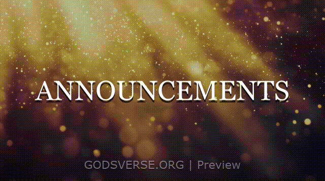 Announcements motion background golden hour glow