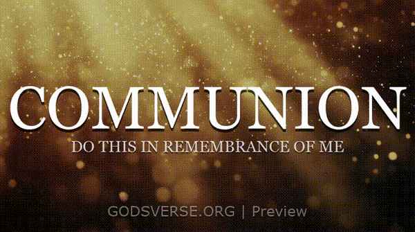 Communion motion background golden hour glow