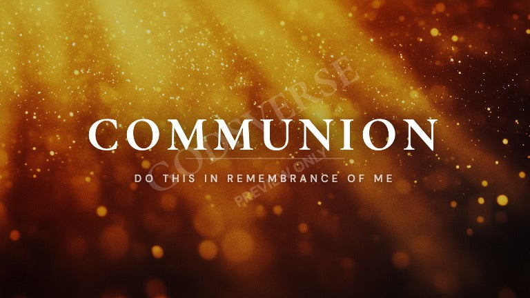 Communion worship background golden hour glow