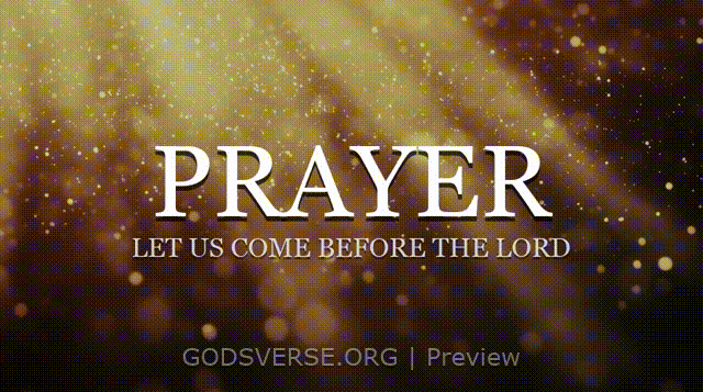 Prayer motion background golden hour glow