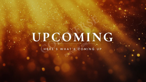Upcoming worship background golden hour glow