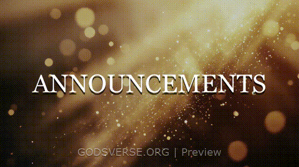 Announcements motion background golden hour glow