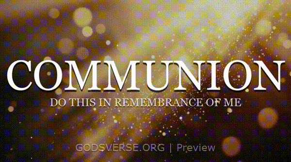 Communion motion background golden hour glow