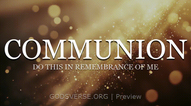 Communion motion background golden hour glow