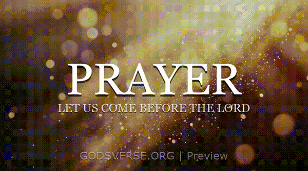 Prayer motion background golden hour glow