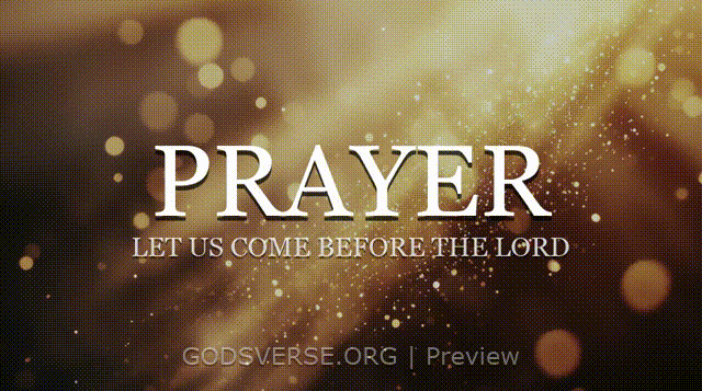 Prayer motion background golden hour glow